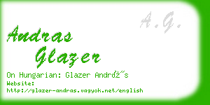 andras glazer business card